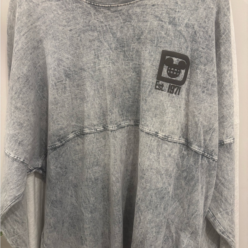 Walt Disney World Spirit Jersey Grey Acid Wash